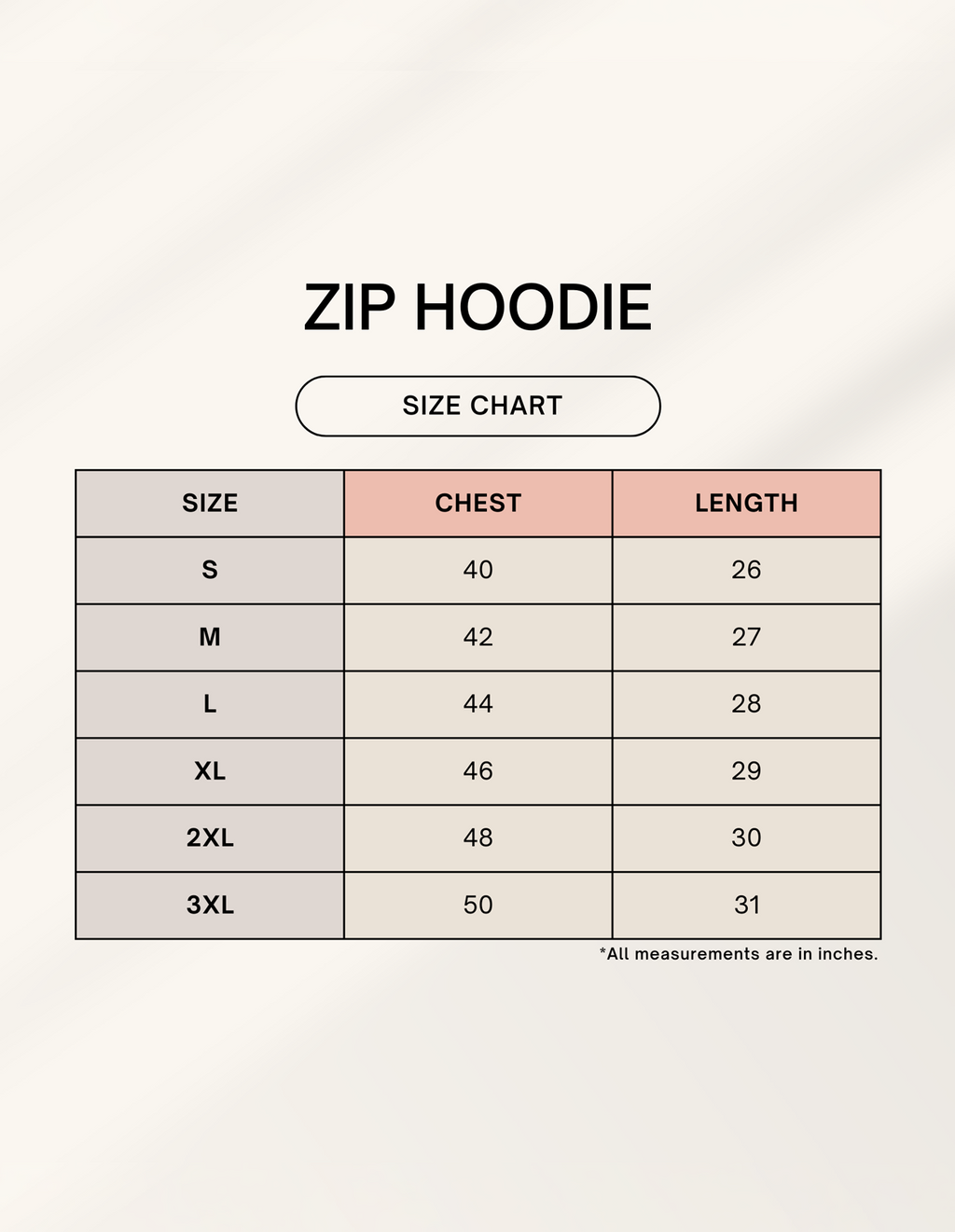 Unisex Zip Hoodie
