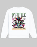 Back-Psychedelic Cotton Sweatshirt | 300 GSM Fleece Unisex Casual Wear-White.jpg