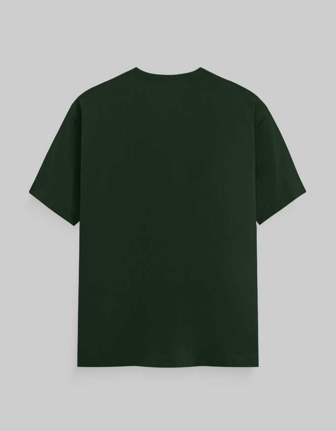 Back_Bottle Green -“Majestic Tiger” Unisex Classic Crew T-Shirt – 100% Cotton 180 GSM Regular Fit Graphic Tee-Genzprints.jpg