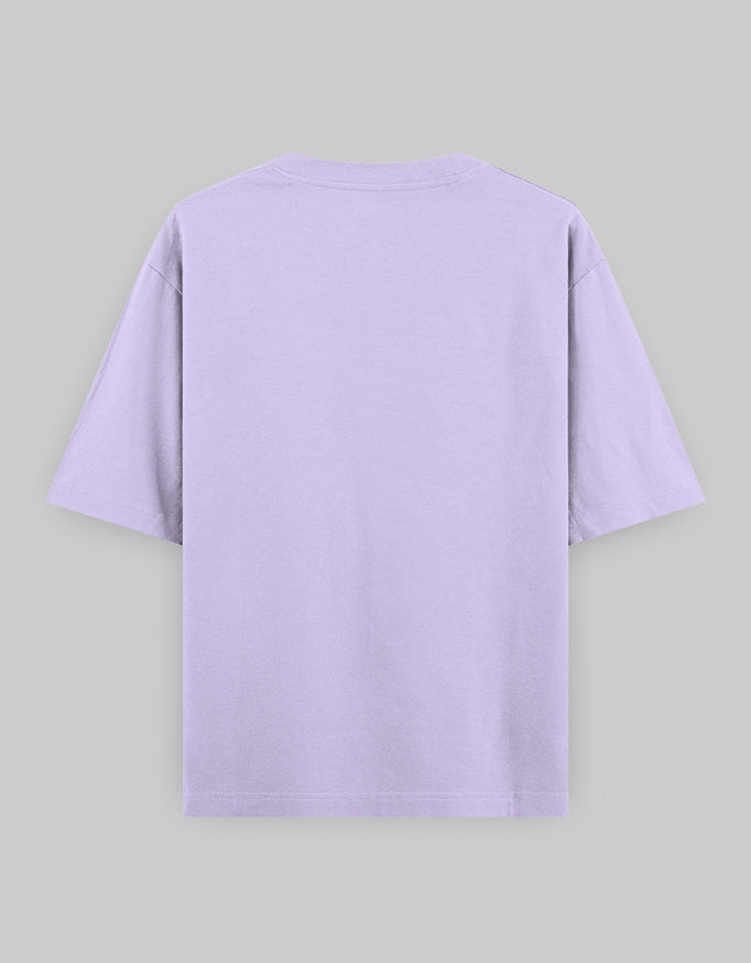 Back Gloomy Oversized Cotton T-Shirt – Unisex, Heavyweight 240 GSM Lavender.jpg
