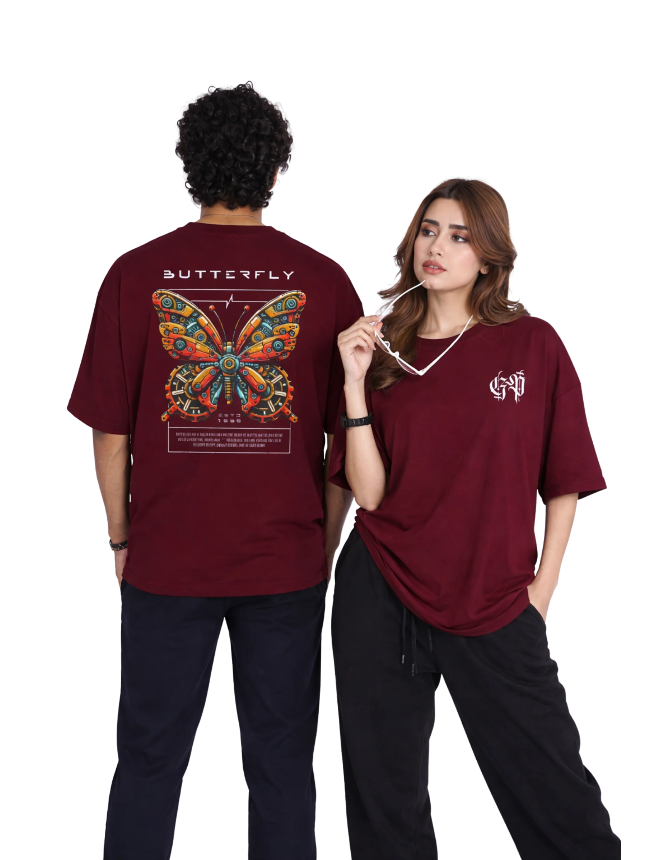 Butterfly Cotton T-Shirt | 180 GSM Unisex Regular Fit - Genzprints