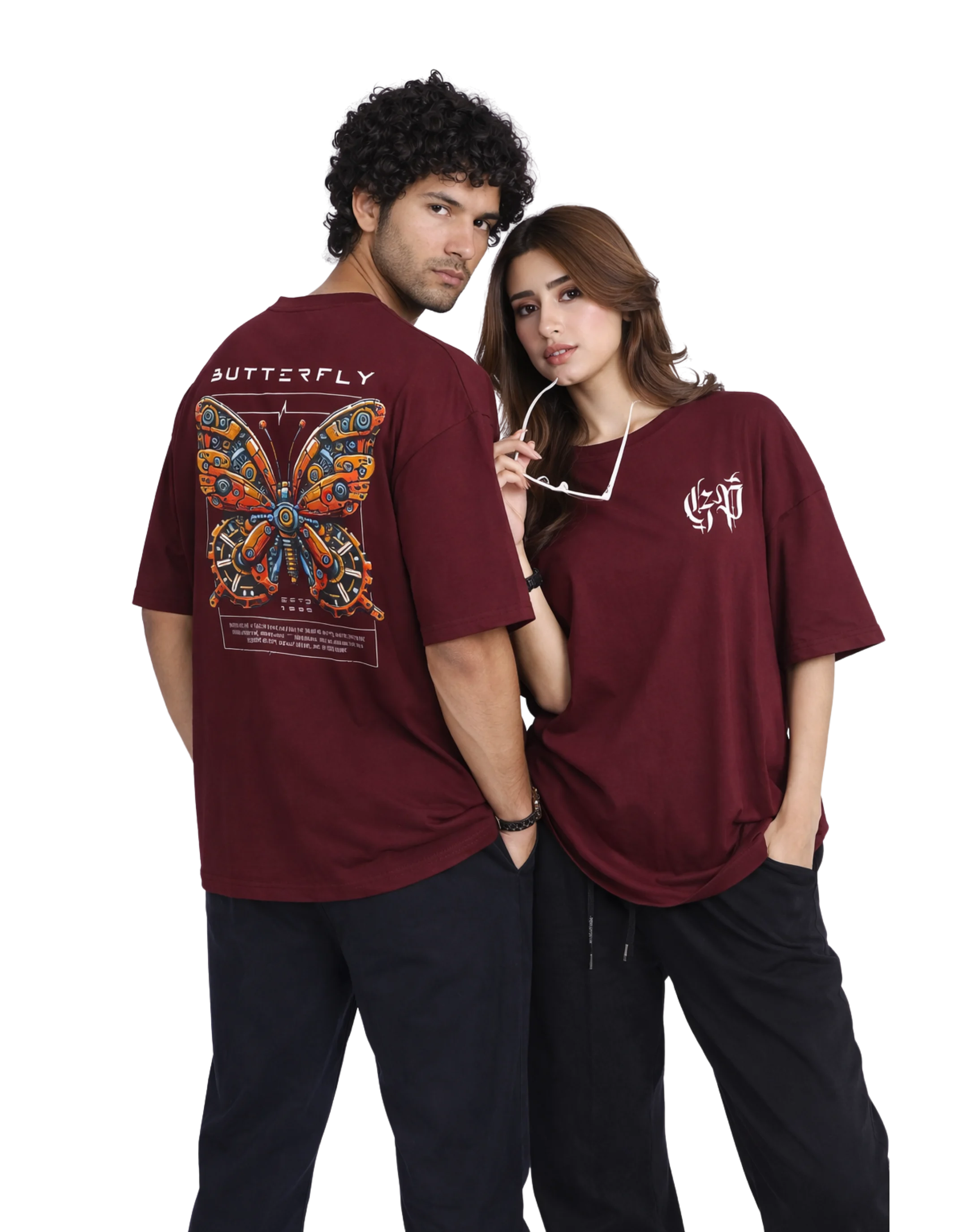 Butterfly Cotton T-Shirt | 180 GSM Unisex Regular Fit - Genzprints