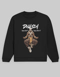 Dhalsim Cotton Fleece Sweatshirt Unisex 300 GSM Black.jpg