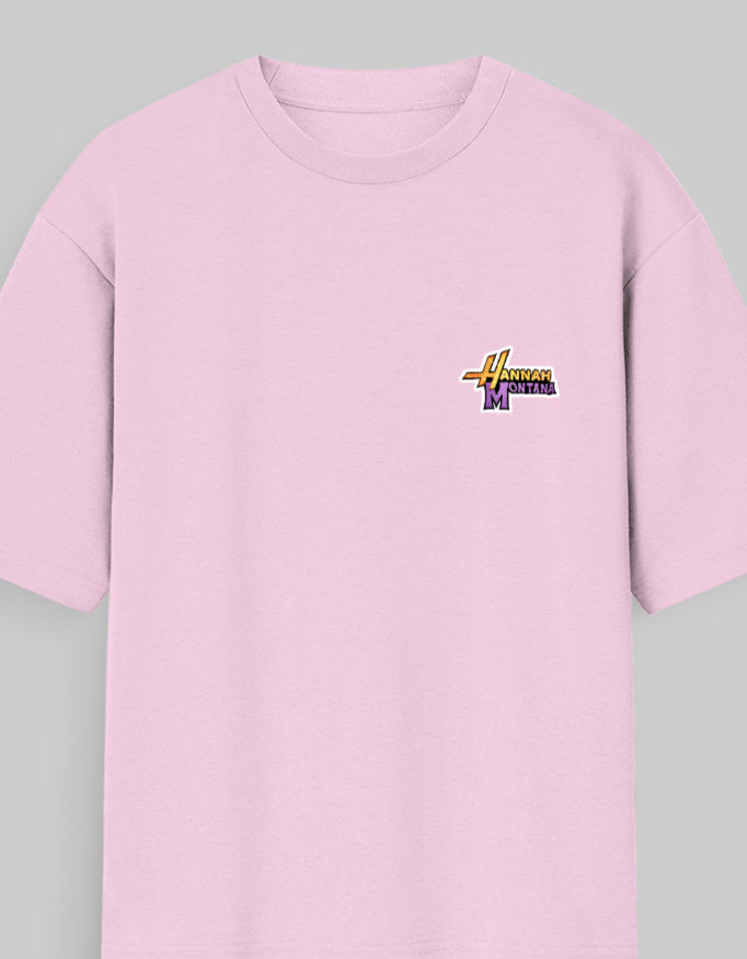 Front Light baby Pink Hannah Montana Oversized T Shirt.jpg