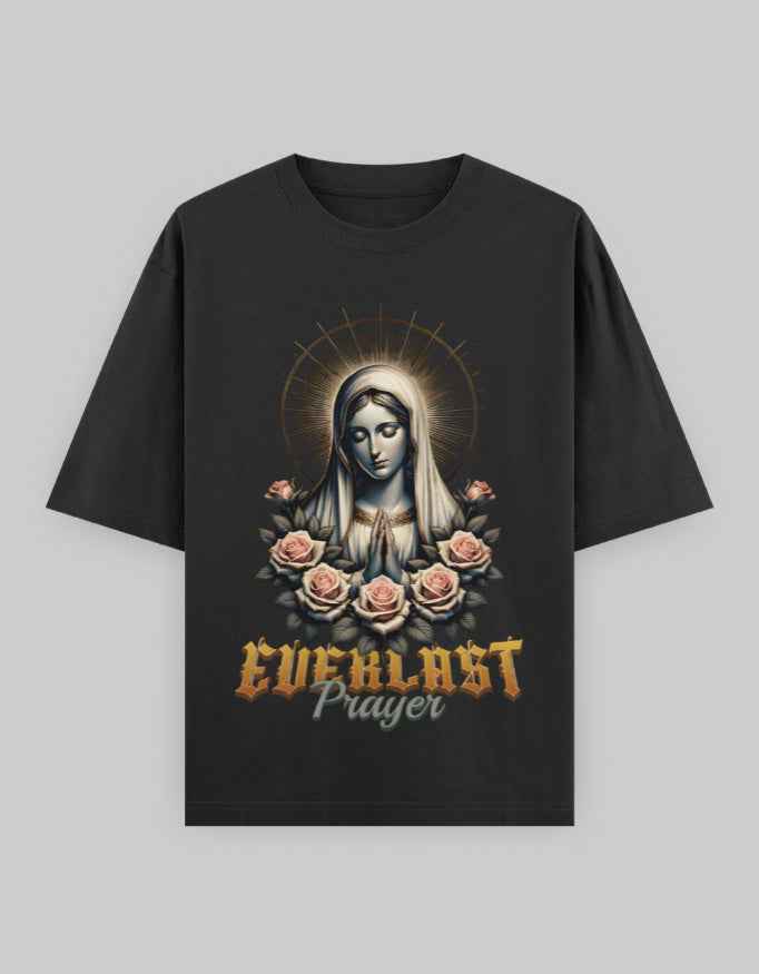 Everlast Prayer Oversized Cotton T-Shirt – Unisex, 240 GSM - Genzprints