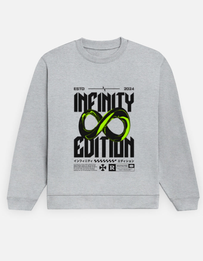  Infinity Cotton Fleece Sweatshirt – Unisex, 300 GSM Heavyweight Grey.jpg