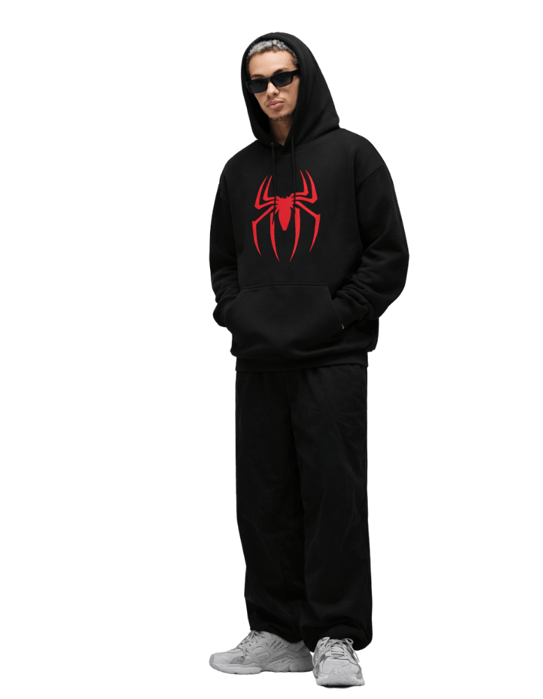 Spiderman Inspired Unisex Hoodie – Cotton Fleece Streetwear Hoodie - Genzprints