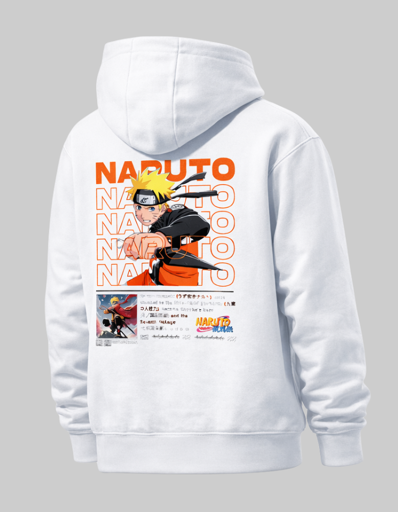 Naruto Inspired Hoodie | 300 GSM Cotton Fleece Anime Streetwear - Genzprints