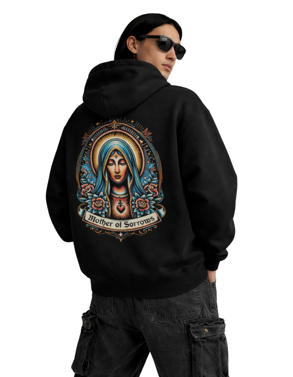 Mother of Sorrows Graphic Hoodie | 260 GSM Unisex Streetwear - Genzprints