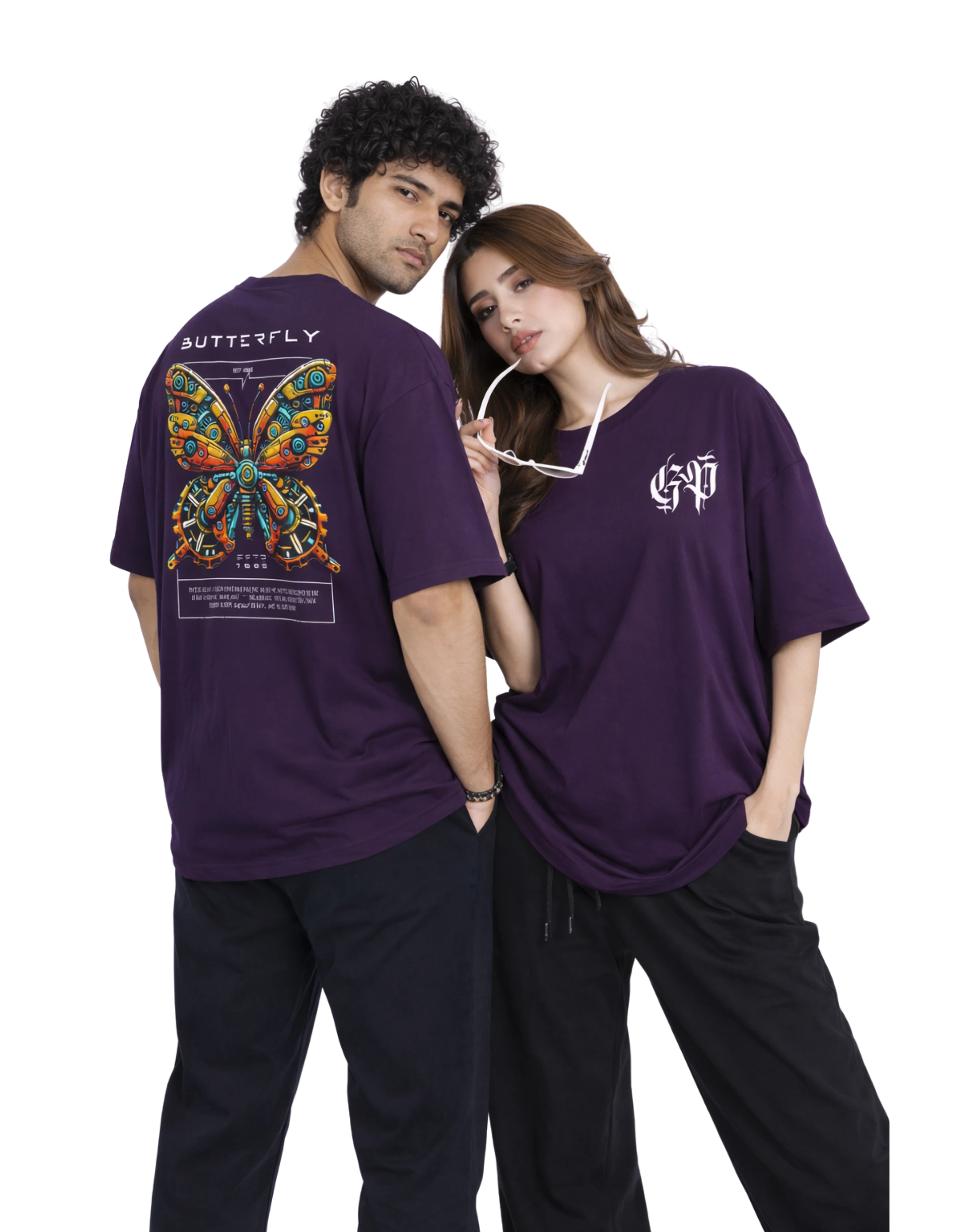 Butterfly Cotton T-Shirt | 180 GSM Unisex Regular Fit - Genzprints