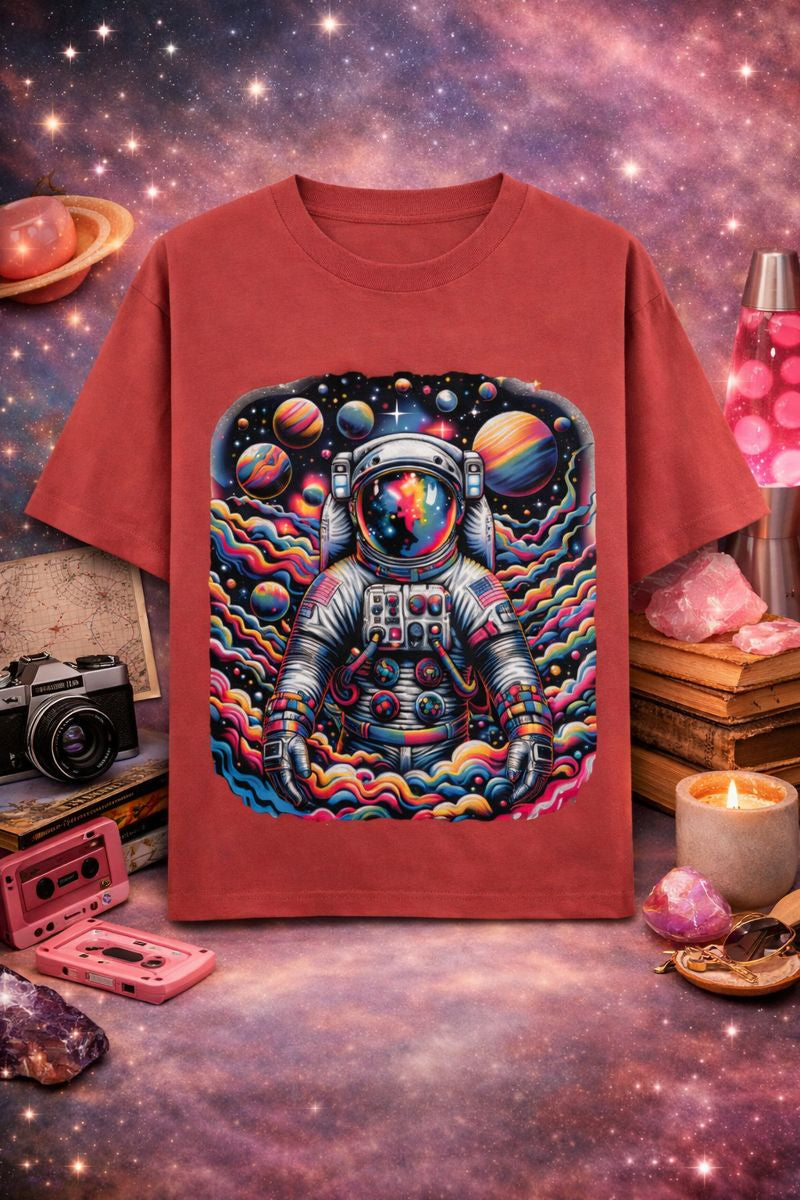 WANDERER – Cosmic Drifter Oversized T-Shirt (240 GSM)