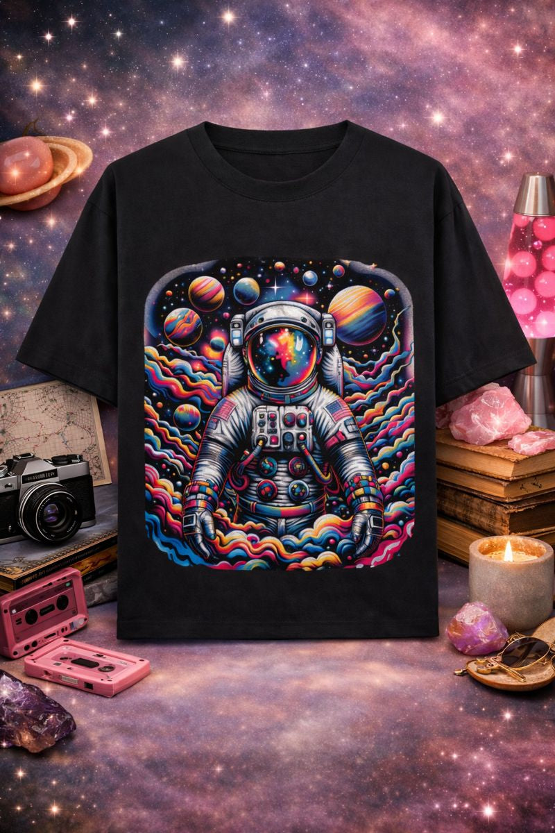 WANDERER – Cosmic Drifter Oversized T-Shirt (240 GSM)
