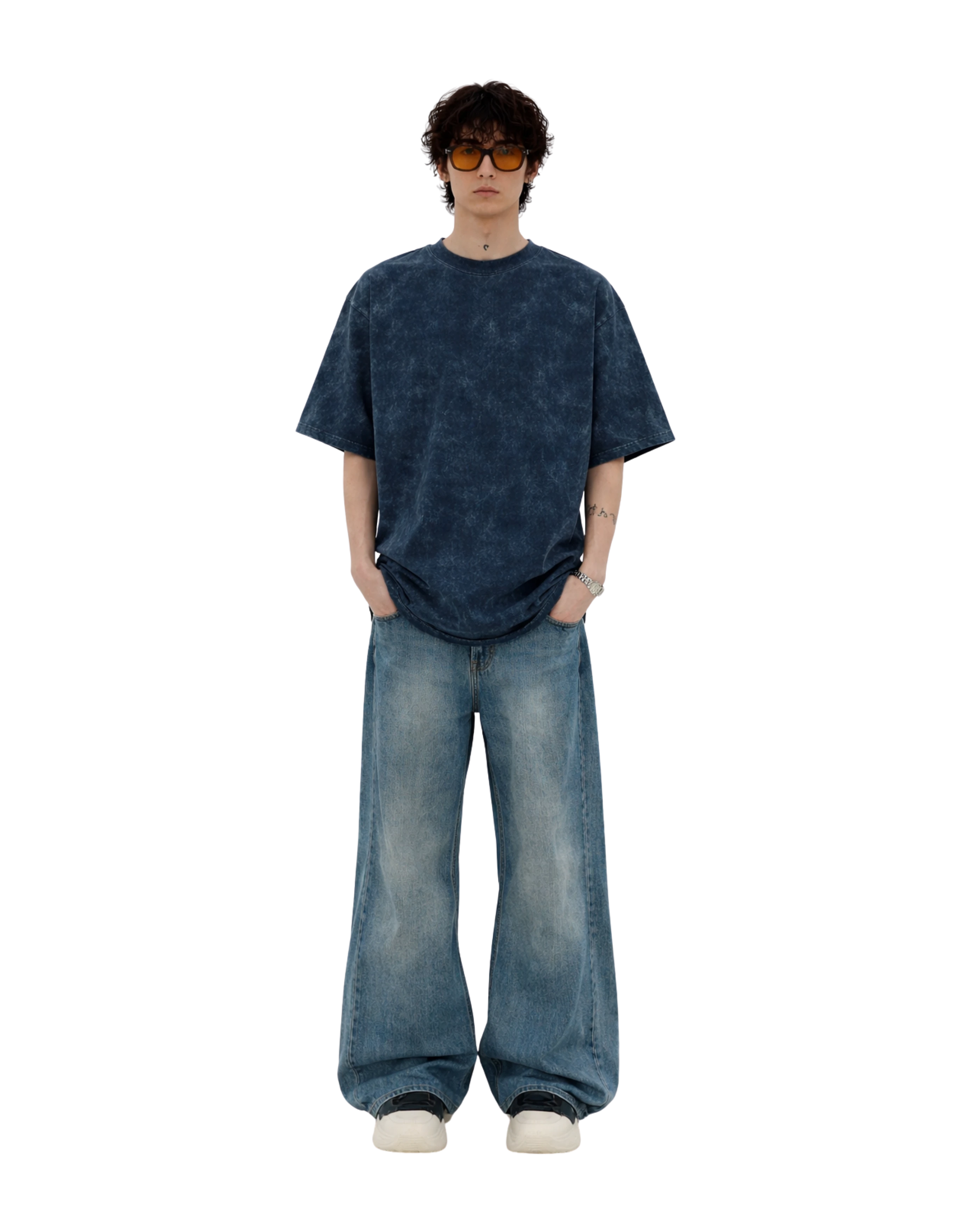 Demon Slayer Inspired Oversized T-Shirt | Acid Wash Cotton Tee 240 gsm– Genz Prints