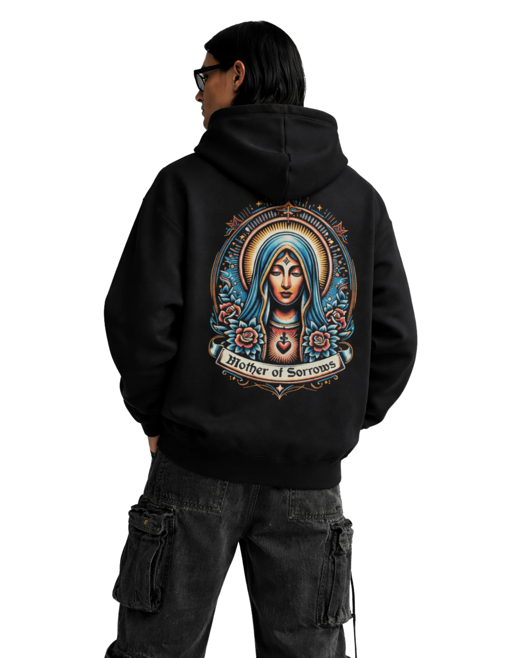 Mother of Sorrows Graphic Hoodie | 260 GSM Unisex Streetwear - Genzprints